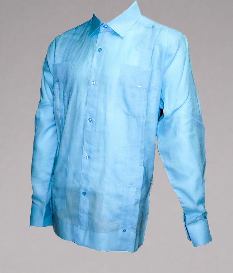 Mohito Long Sleeve 4-Pocket Guayabera