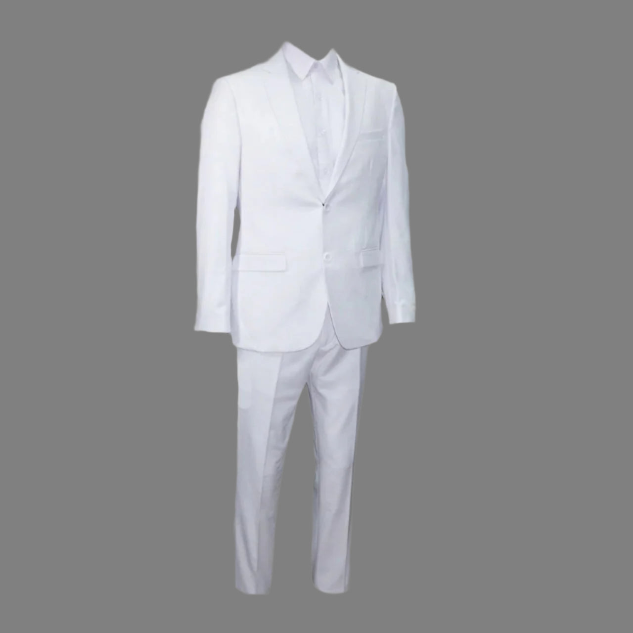 Miami Menswear Microfiber White Suit
