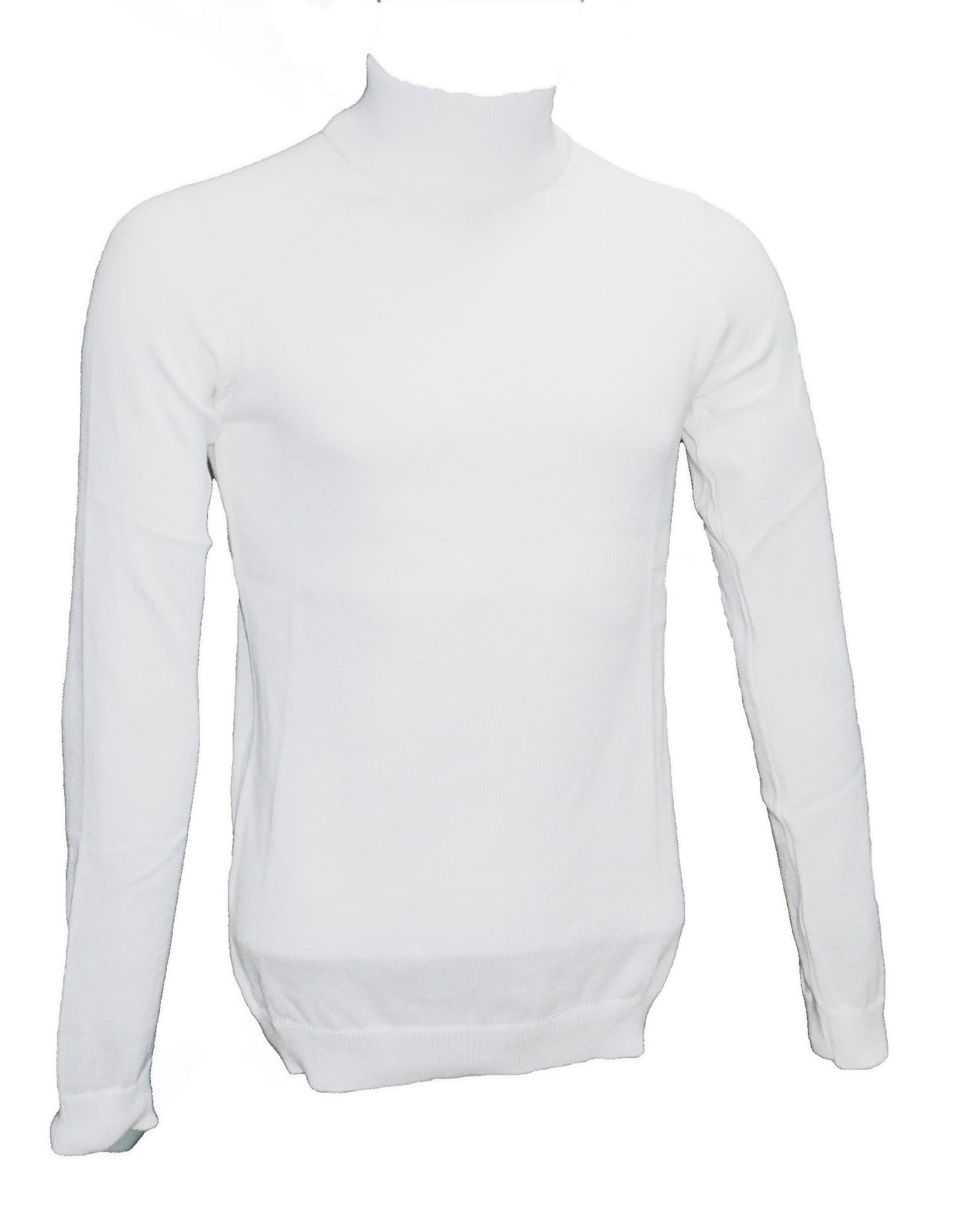 Suslo Couture Turtle Neck Knits White