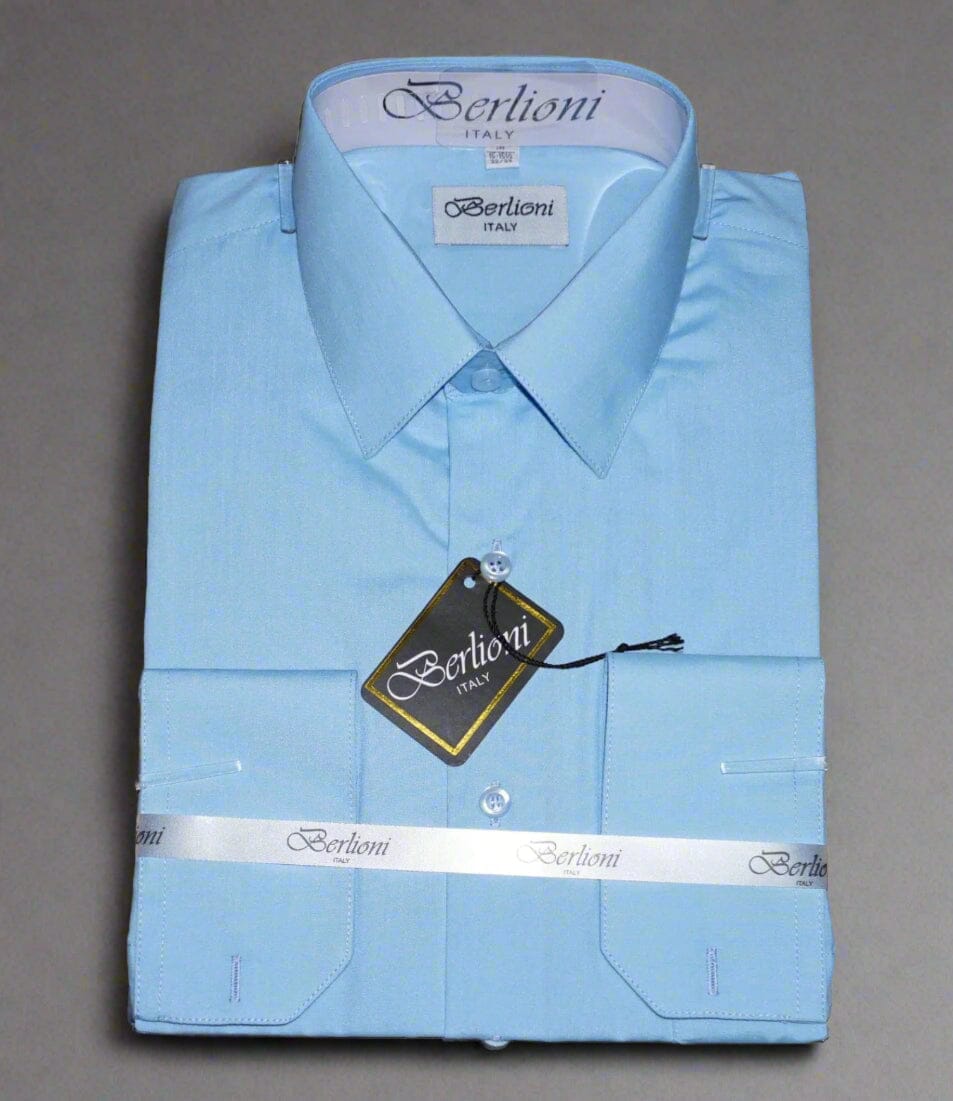 Berlioni Men's Dress Shirt - Regular Fit Miami Menswear