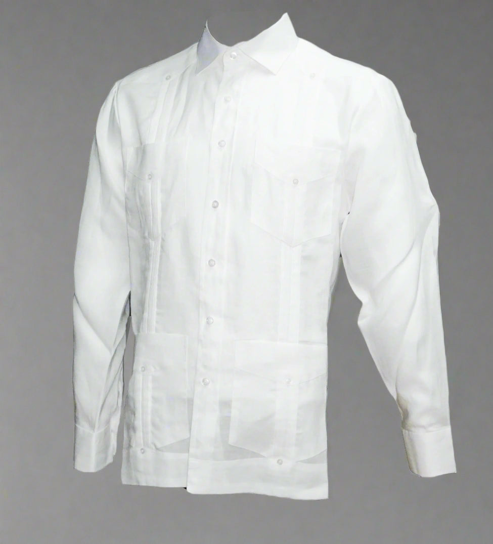Mohito Long Sleeve 4-Pocket Guayabera