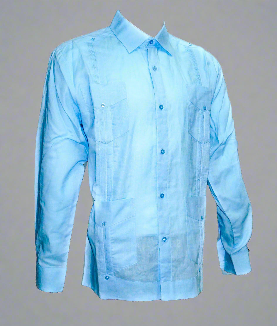 Mohito Long Sleeve 4-Pocket Guayabera
