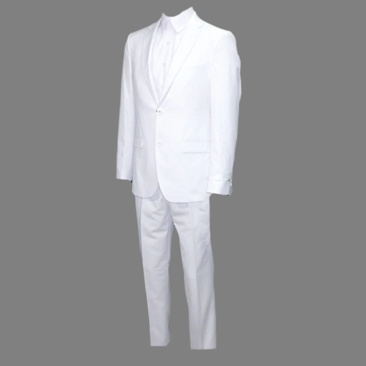Miami Menswear Microfiber White Suit