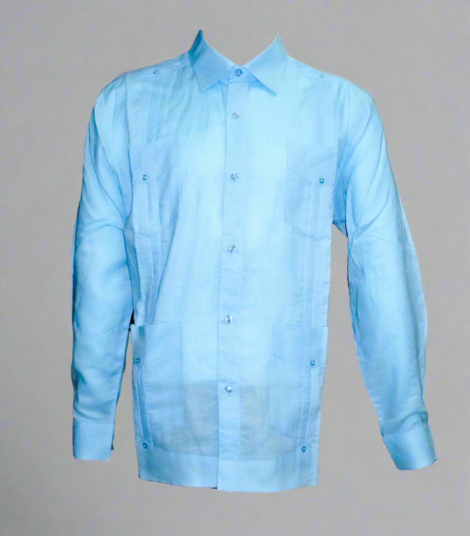 Mohito Long Sleeve 4-Pocket Guayabera
