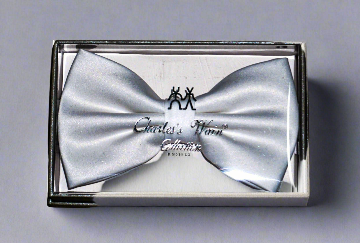 Charles Wain boxed solid color bow tie