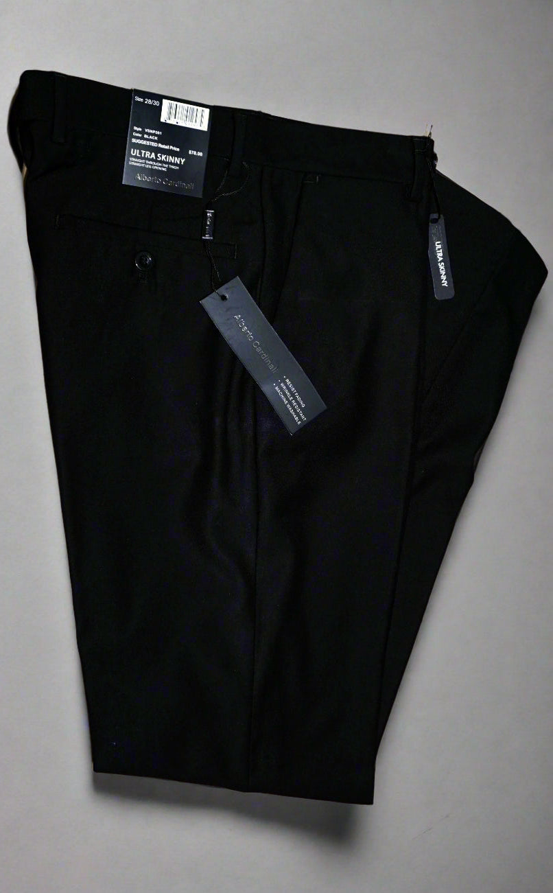 Alberto Cardinali Mens Ultra Skinny Dress Pants