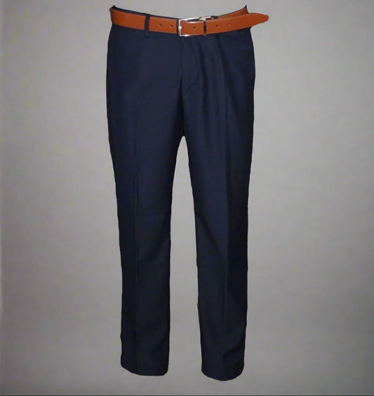 Alberto Cardinali Mens Slim Fit Dress Pants Navy