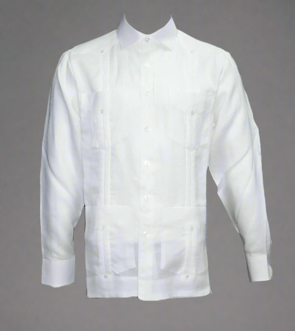 Mohito Long Sleeve 4-Pocket Guayabera