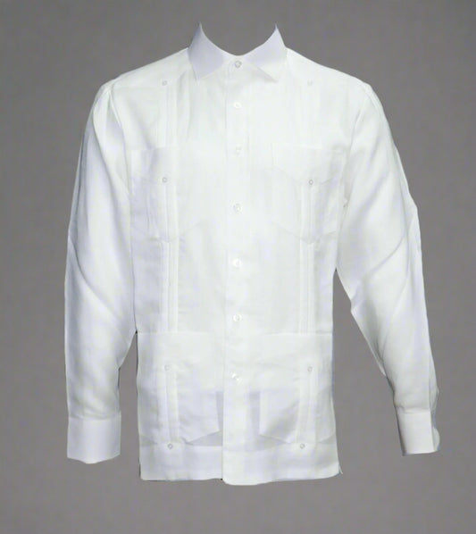 Mohito Long Sleeve 4-Pocket Guayabera