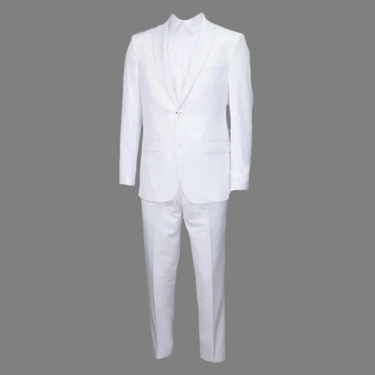 Miami Menswear Microfiber White Suit