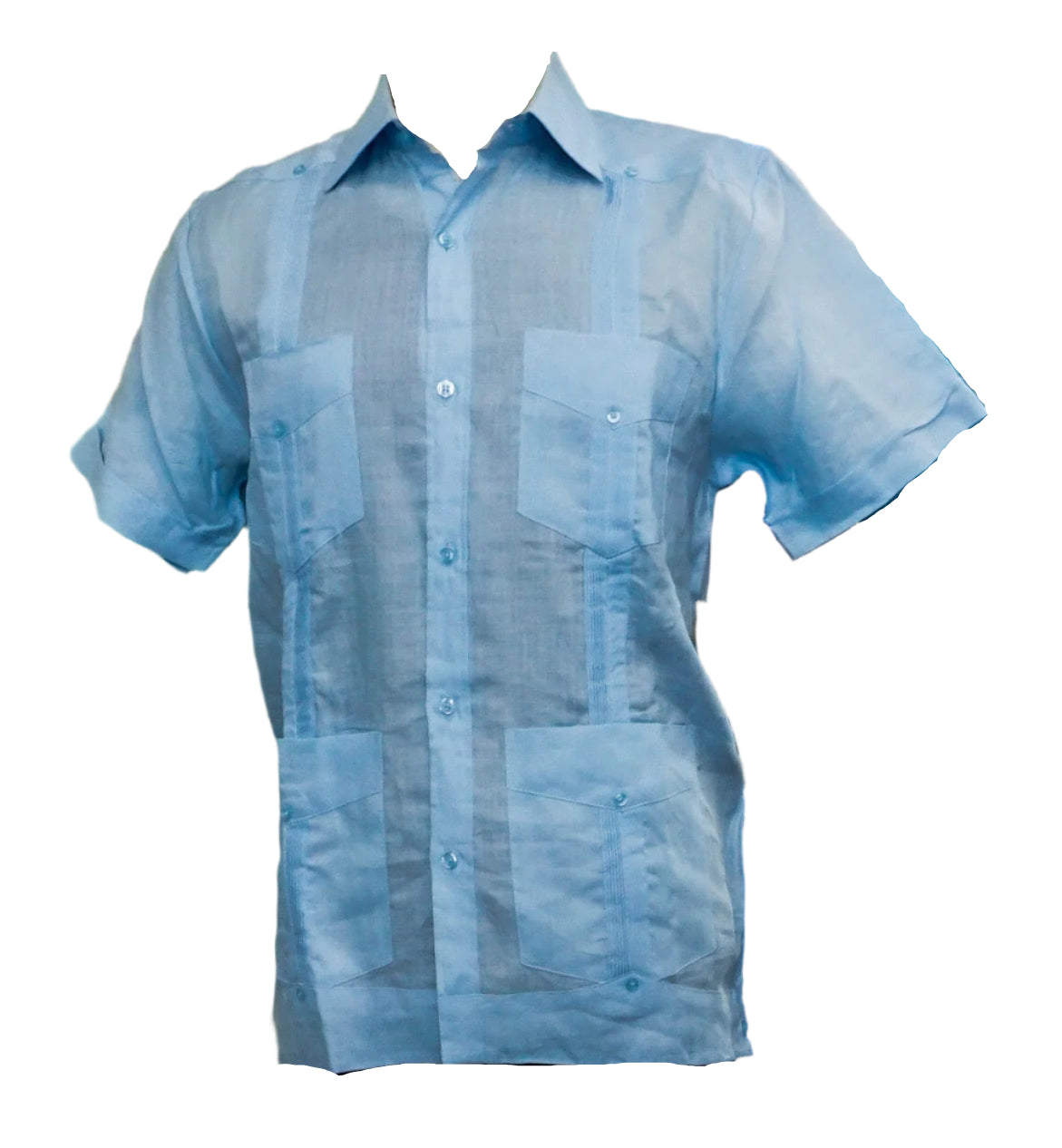 Mohito Short Sleeve 4-Pocket Guayabera Light Blue 