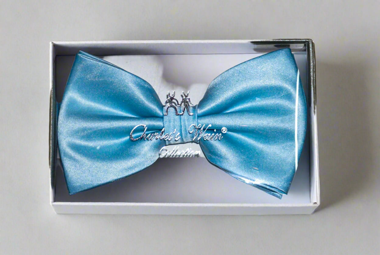 Charles Wain boxed solid color bow tie