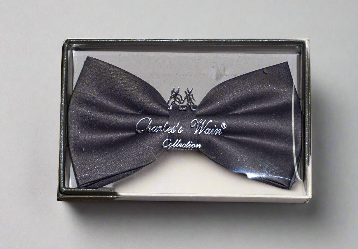 Charles Wain boxed solid color bow tie
