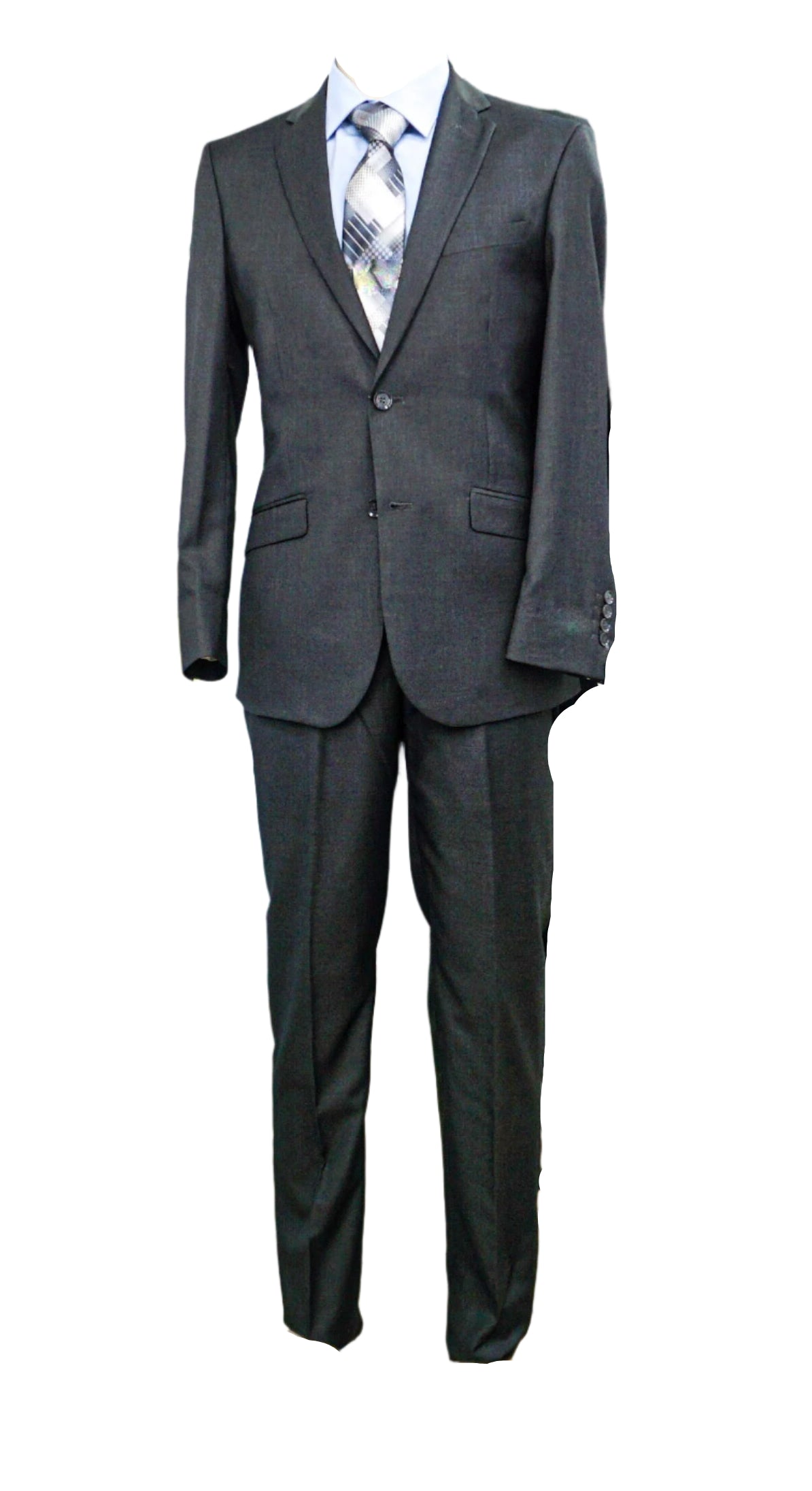 Miami Menswear Slim Fit Suit Charcoal Grey 