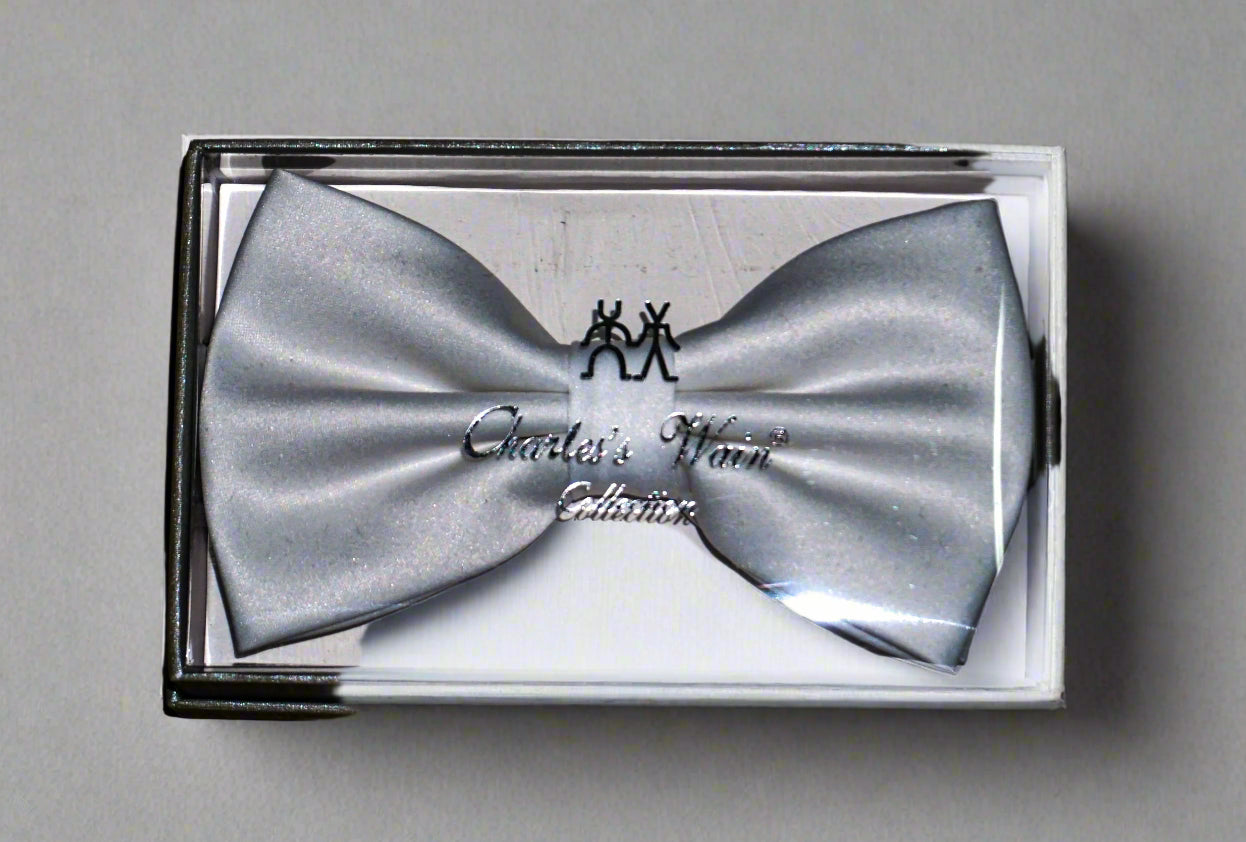 Charles Wain boxed solid color bow tie
