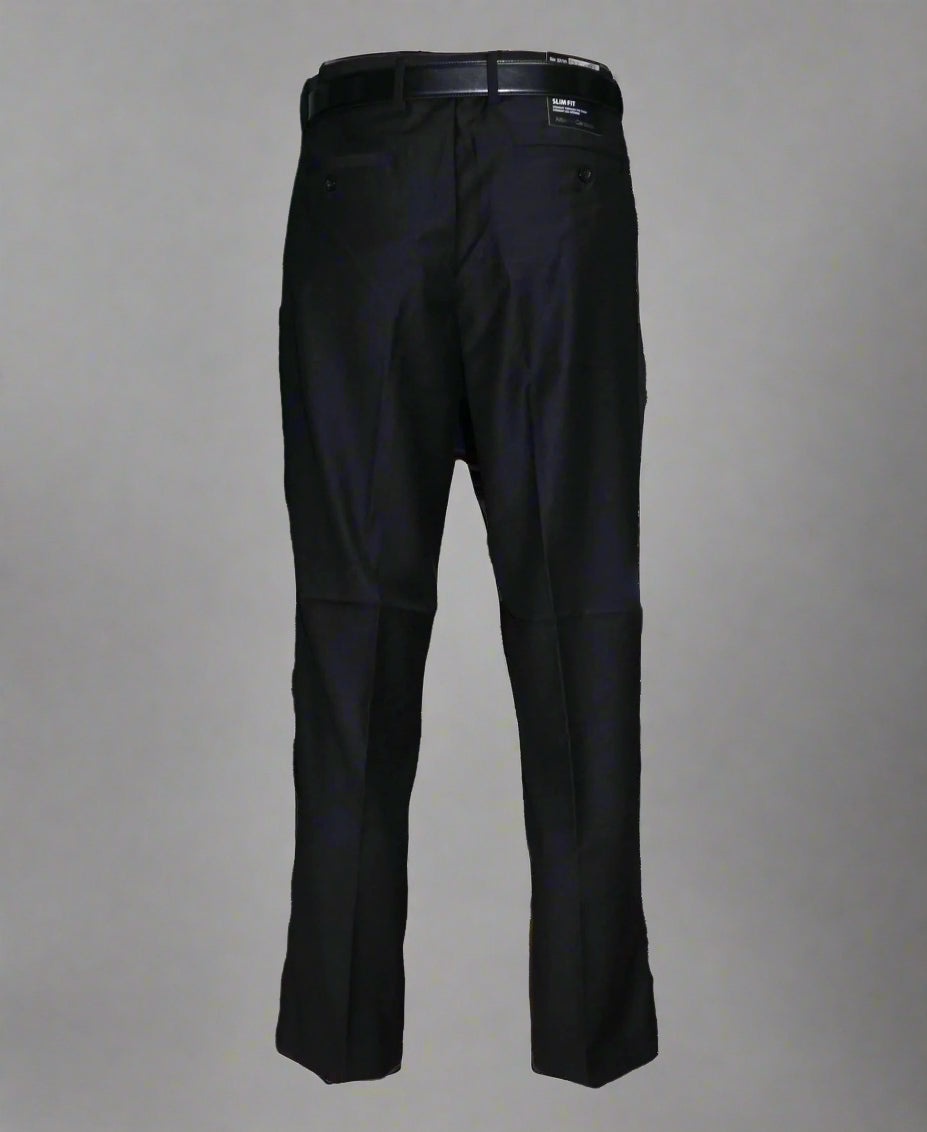 Alberto Cardinali Mens Slim Fit Dress Pants Black