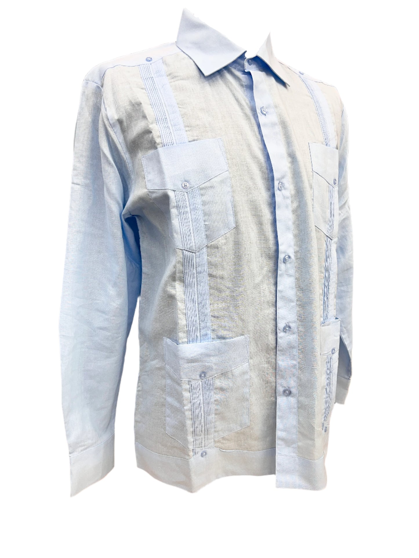 Mohito Long Sleeve 4-Pocket Guayabera