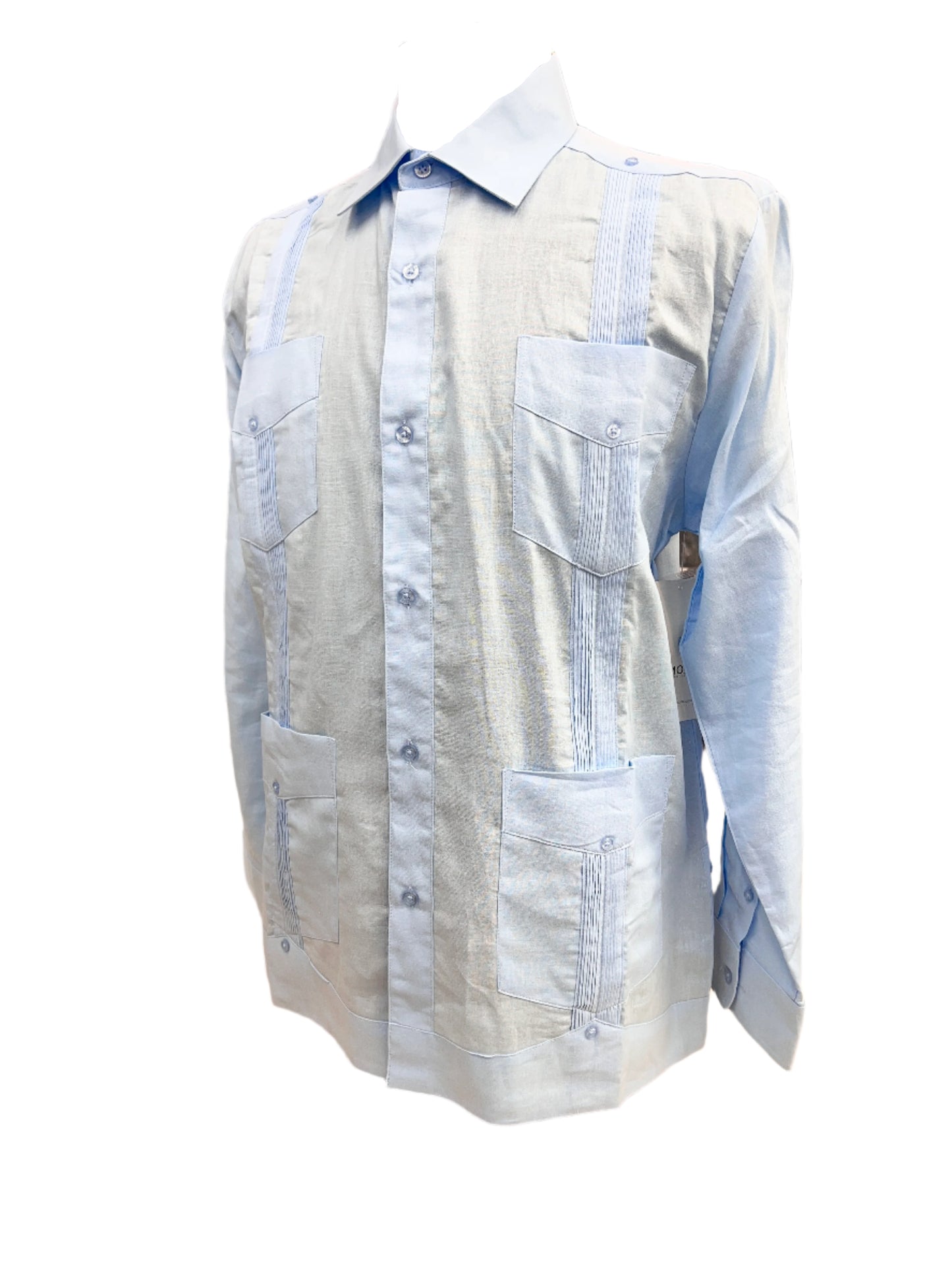 Mohito Long Sleeve 4-Pocket Guayabera