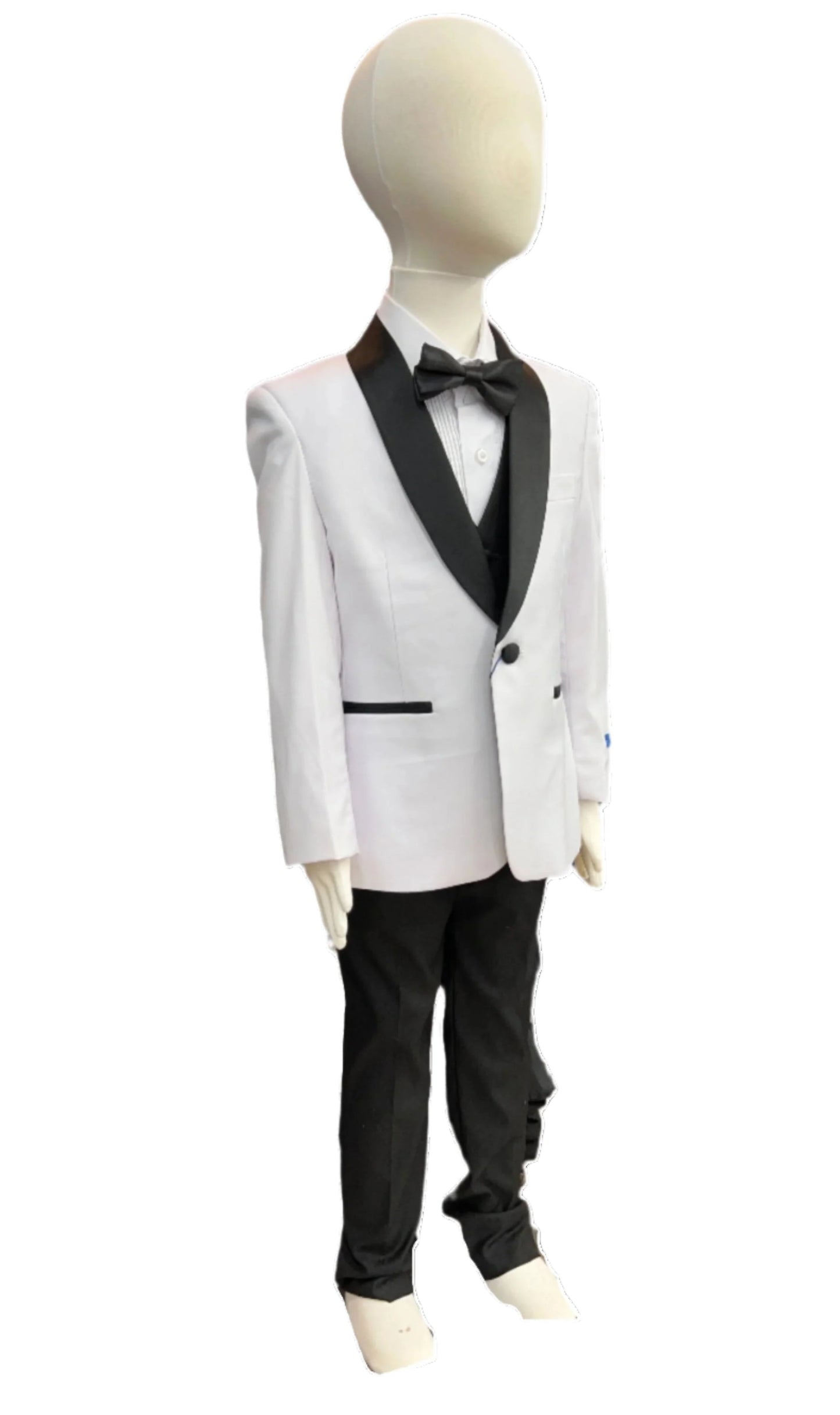 Perry Ellis Boys Tuxedo White 