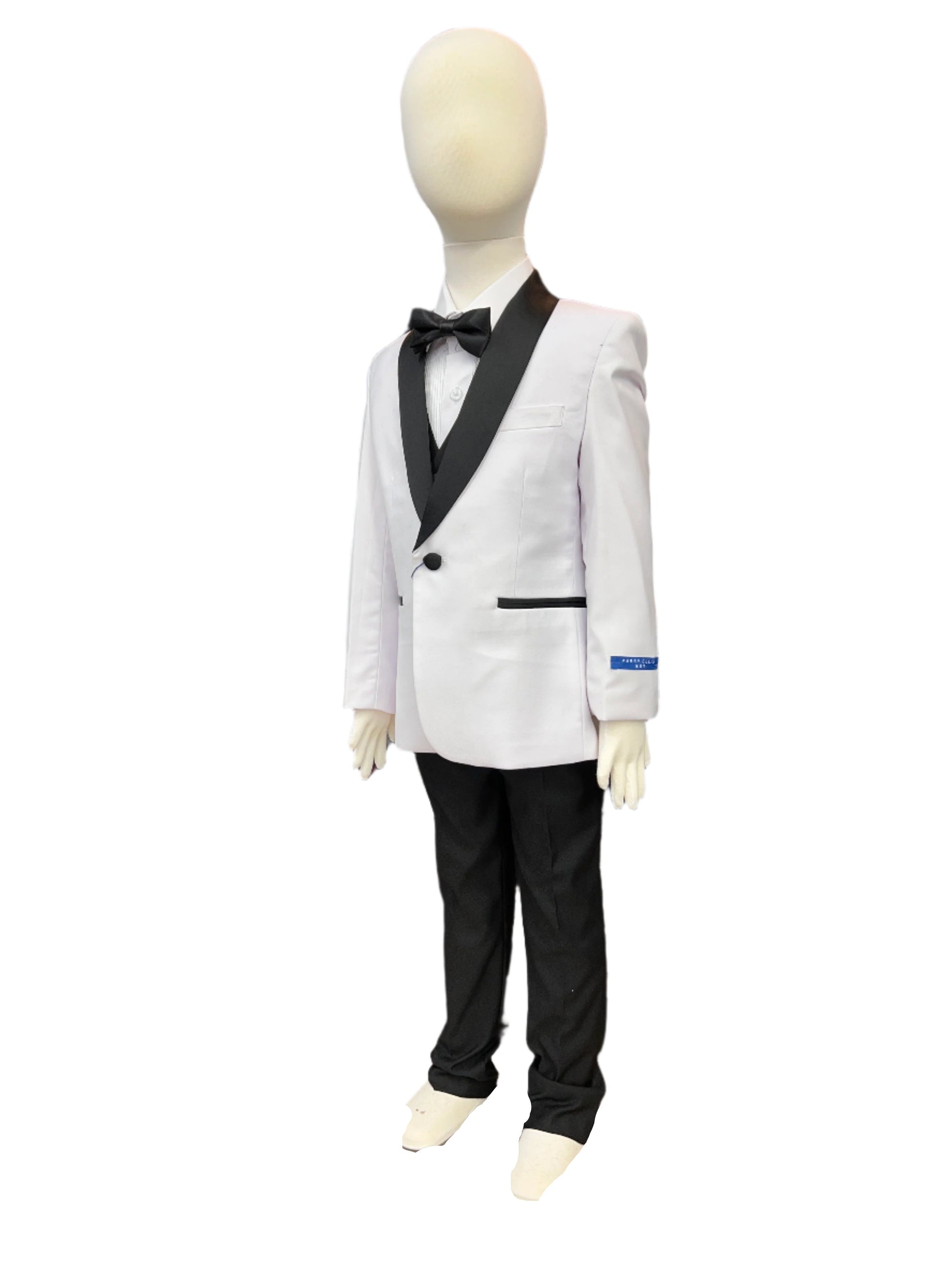 Perry Ellis Boys Tuxedo White 