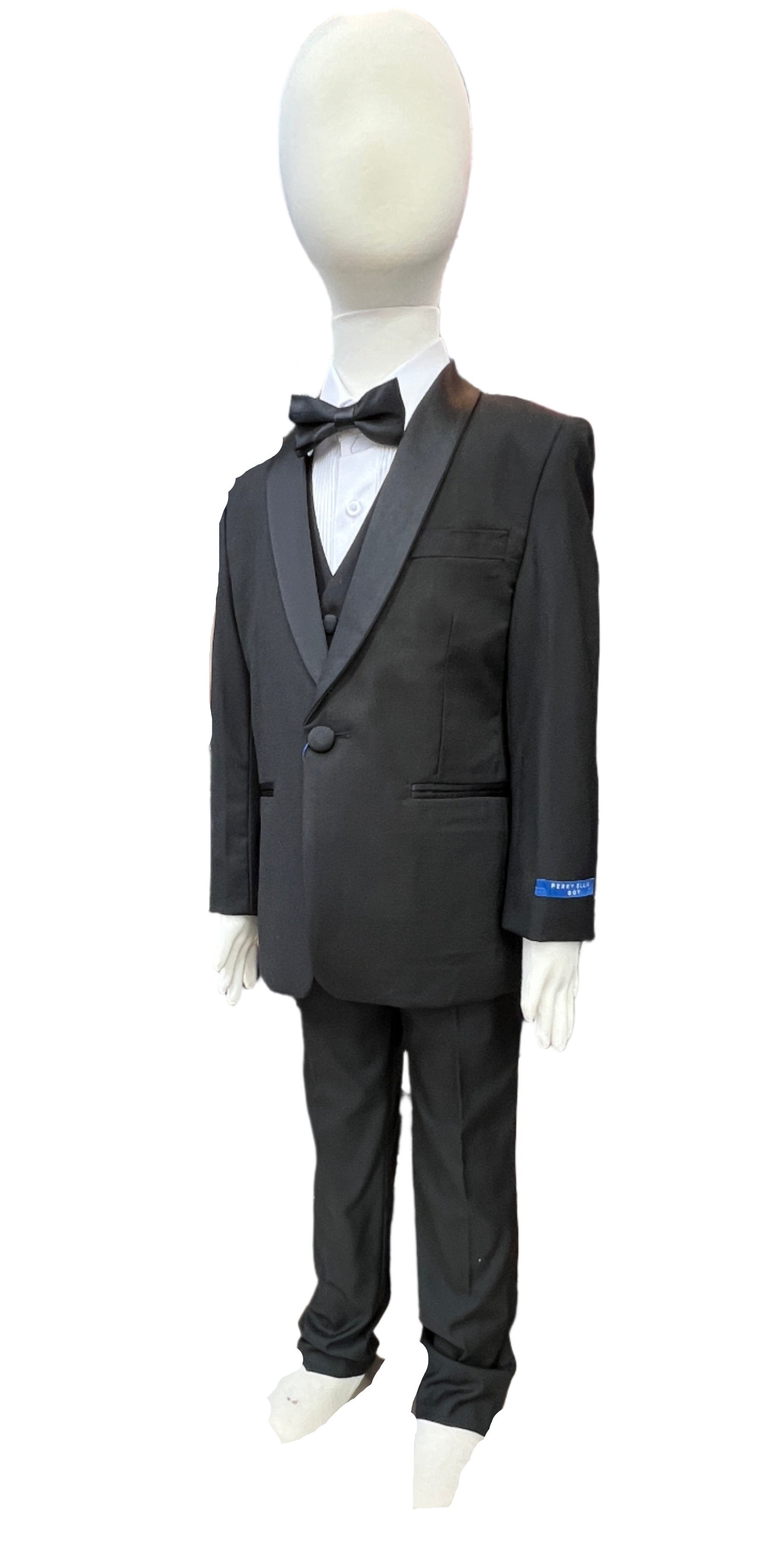 Perry Ellis Boys Tuxedo Black 